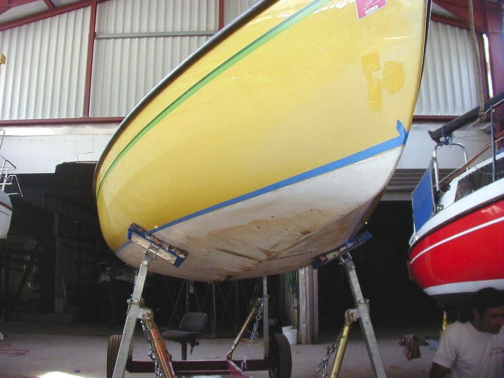Unterwasseranstrich H-Jolle